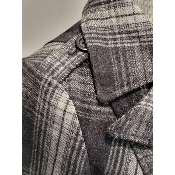 Old Navy Classic Plaid Pea Coat Jacket Women's Small - Picture 5 of 10